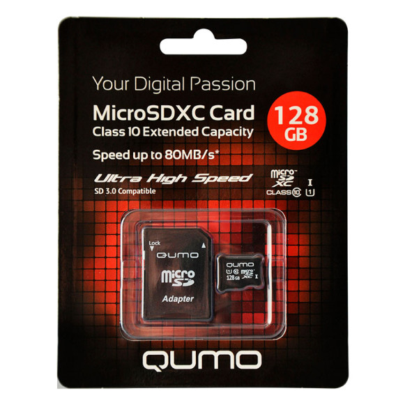 Карта памяти microSD 128 Gb класс 10