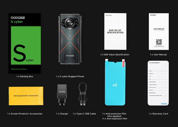 Смартфон Doogee S Cyber 8/256Gb Fluorite Red