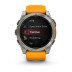 Умные часы Garmin Fenix 8 51mm Amoled Sapphire Lens DLC Титановый с оранжевый ремешком